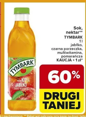 Sok jabłko czarna porzeczka multiwitamina pomarańcza promocja w Carrefour Express