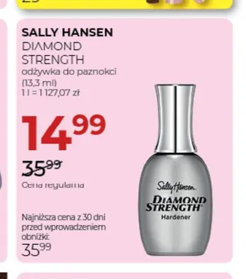 Odżywka do paznokci Diamond Strength Sally Hansen promocja w Drogerie Jawa