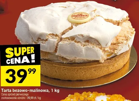Tarta bezowo-malinowa, 1 kg promocja w Twój Market