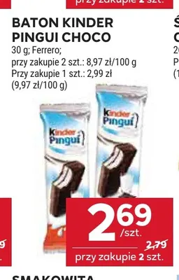 Baton Kinder Pingui Choco promocja w Stokrotka
