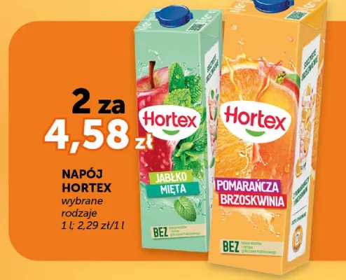 Napój pomarańcza brzoskwinia promocja w Euro Sklep