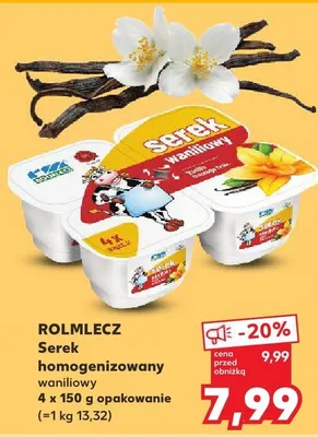 Serek homogenizowany waniliowy promocja w Kaufland