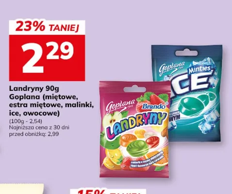 Cukierki Landryny Goplana ice promocja w Hitpol