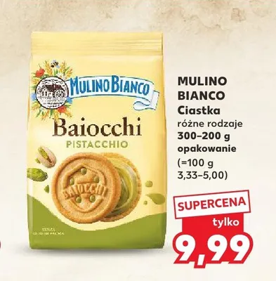 Ciastka Mulino Bianco Baiocchi promocja w Kaufland