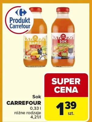 Sok różne rodzaje promocja w Carrefour