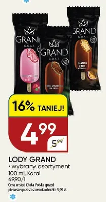 Lody Grand Koral promocja w Chata Polska