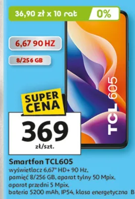 Smartfon TCL605 promocja w Auchan