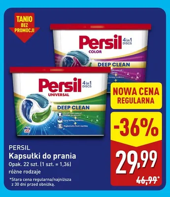 Kapsułki do prania Color Persil promocja w Aldi