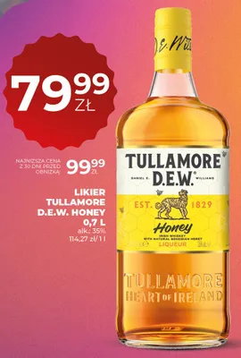 Likier D.E.W. Honey promocja w Duży Ben