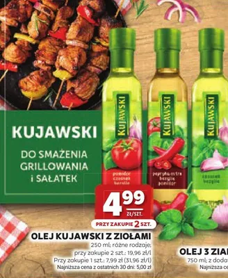 Olej 3 Ziarna Kujawski do smażenia i sałatek promocja w Stokrotka