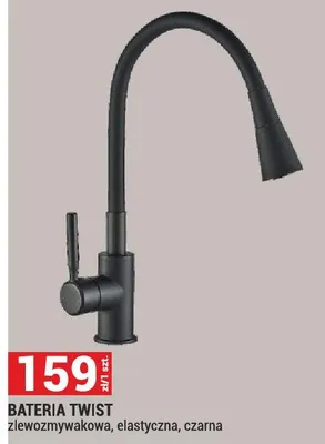 Bateria zlewozmywakowa, elastyczna, czarna promocja w Merkury Market