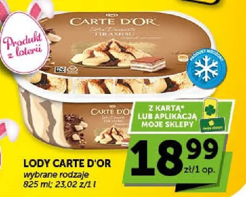 Lody Tiramisu promocja w Euro Sklep