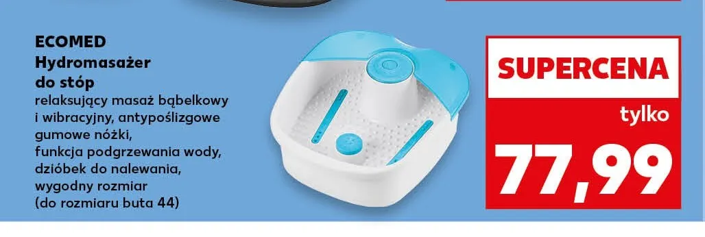 Hydromasażer do stóp Ecomed promocja w Kaufland