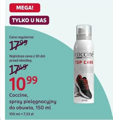 Spray pielęgnacyjny do obuwia promocja w Rossmann