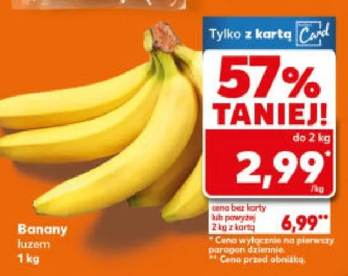 Banany luzem promocja w Kaufland