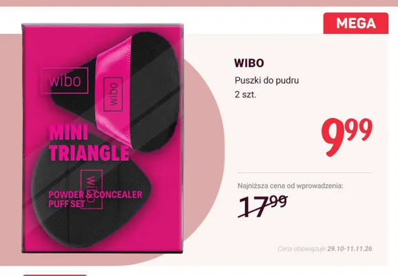 Puszki do pudru Wibo promocja w Rossmann