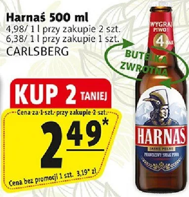 Piwo Harnaś promocja w Prim Market