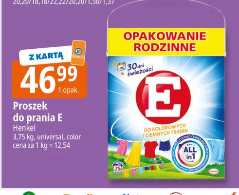 Proszek do prania E color promocja w Leclerc