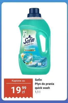 Płyn do prania quick wash Sofin promocja w Dino