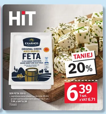 Ser Feta Exarhos Original Greek promocja w Selgros