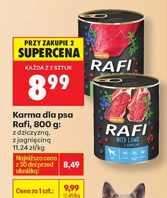 Karma dla psa z dziczyzną, z jagnięciną promocja w Biedronka