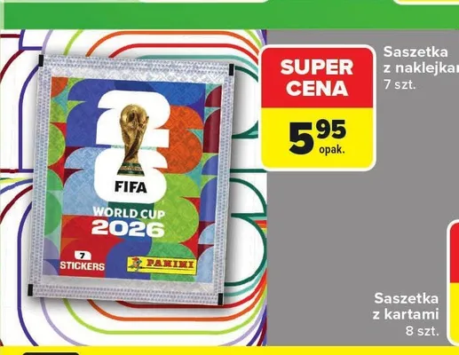 Saszetka z naklejkami PANINI 7szt. promocja w Carrefour Market