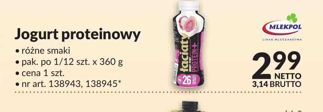 Jogurt proteinowy Łaciate promocja w Makro