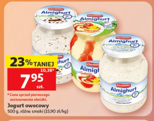 Jogurt owocowy Ehrmann Almighurt Fantasia promocja w Auchan