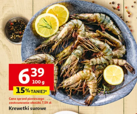 Krewetki surowe promocja w Auchan