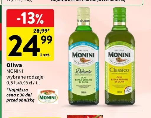 Oliwa Monini Classico promocja w Intermarche