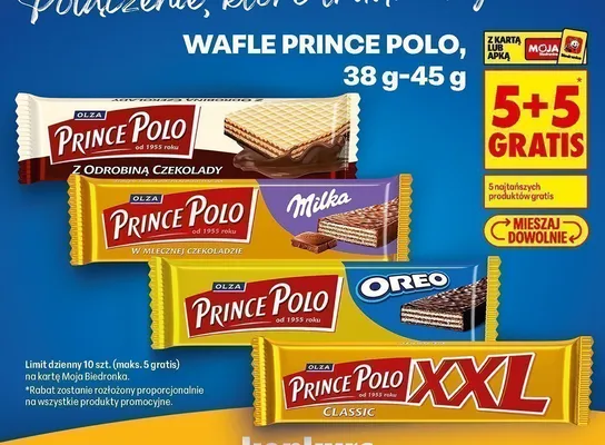 Wafel Prince Polo z odrobiną czekolady promocja w Biedronka