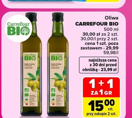 Oliwa Carrefour Bio promocja w Carrefour Market