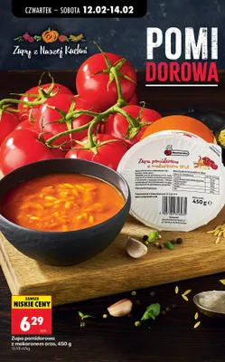 Zupa pomidorowa z makaronem orzo promocja w Biedronka