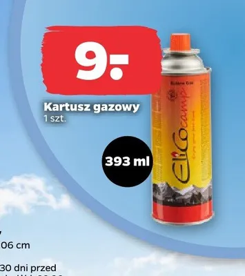 Kartusz gazowy ElicoCamp promocja w Netto