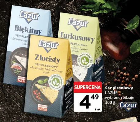 Ser pleśniowy Błękitny Lazur promocja w Intermarche