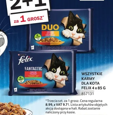 Karma dla kota Felix Duo 4-pak promocja w Selgros