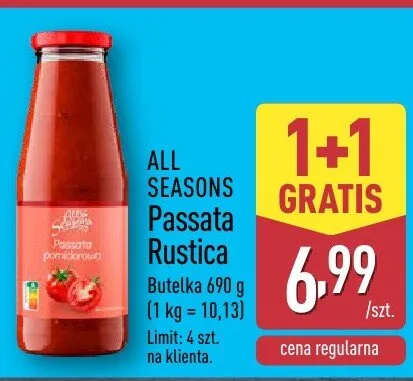 Passata Rustica promocja w Aldi