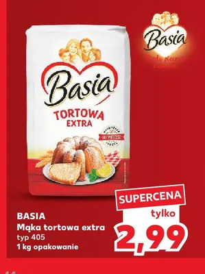 Mąka tortowa extra typ 405 Basia promocja w Kaufland