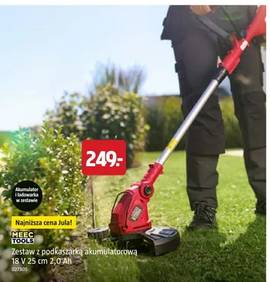 Zestaw z podkaszarką akumulatorową Meec Tools promocja w Jula
