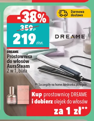 Prostownica do włosów Dreame AuraSteam promocja w Biedronka Home