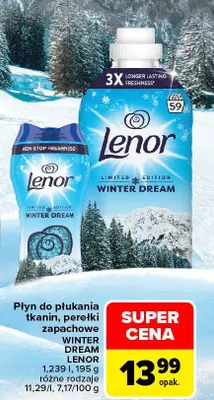 Płyn do płukania tkanin Winter Dream Lenor promocja w Carrefour Market