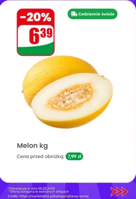 Melon kg promocja w Dino