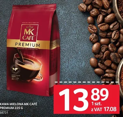 Kawa mielona MK Cafe Premium 225 g promocja w Selgros