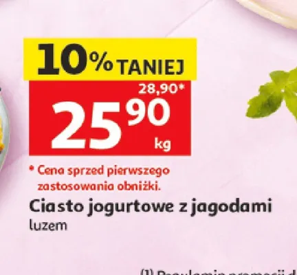 Ciasto jogurtowe z jagodami promocja w Auchan