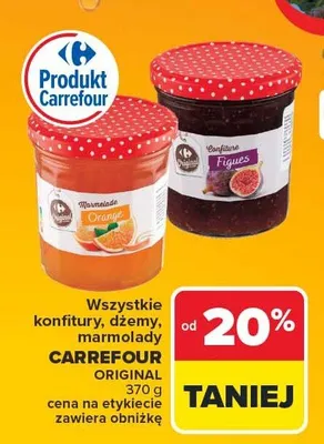 Konfitury dżemy marmolady Carrefour Original promocja w Carrefour