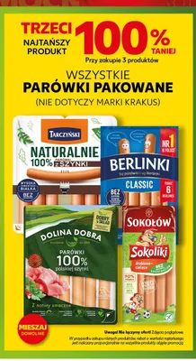 Parówki Dolina Dobra 100% polskiej szynki promocja w Kaufland