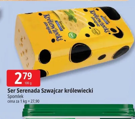 Ser Serenada Szwajcar Królewiecki Spomlek promocja w Leclerc