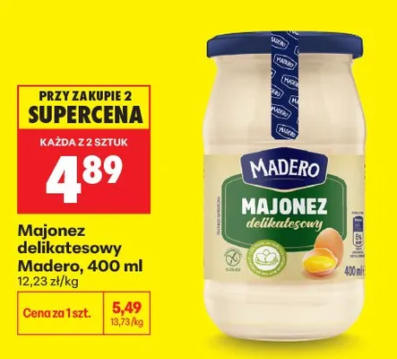 Majonez delikatesowy Madero promocja w Biedronka