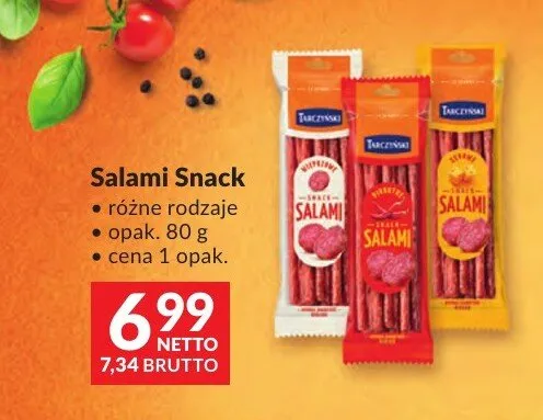 Salami Snack Klasyczne Tarczyński promocja w Makro