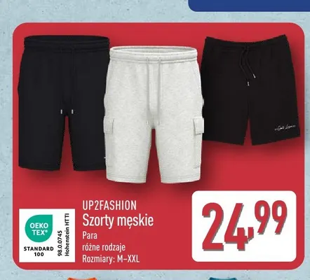 Szorty męskie UP2FASHION promocja w Aldi